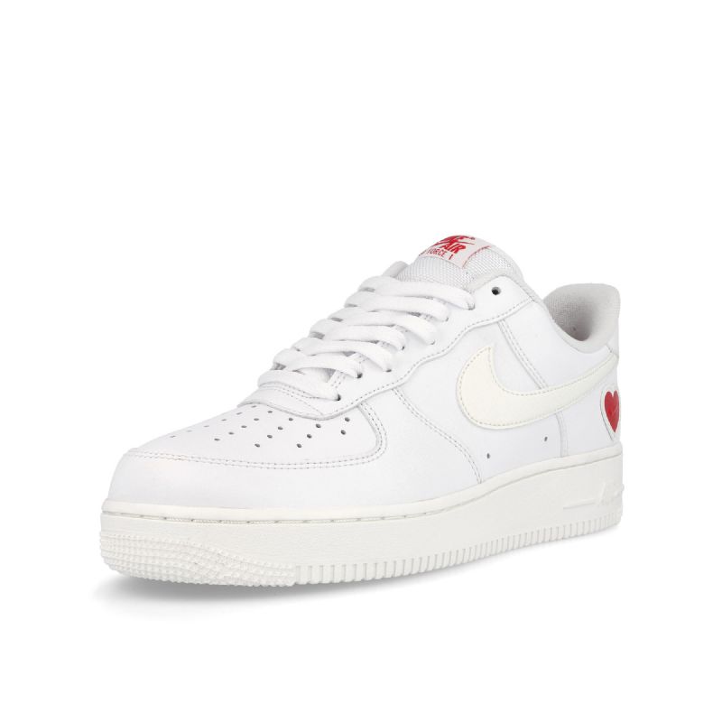 Nike Air Force 1 Valentin-nap Férfi / Női Alkalmi Fehér / Vitorla / Egyetemi Piros
