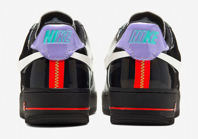 Nike Air Force 1 Vandalized Férfi/női Alkalmi Fekete Fehér