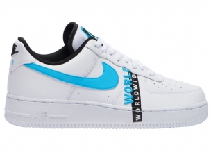 Nike Air Force 1 Worldwide Férfi/női Alkalmi Égboltkék/fehér