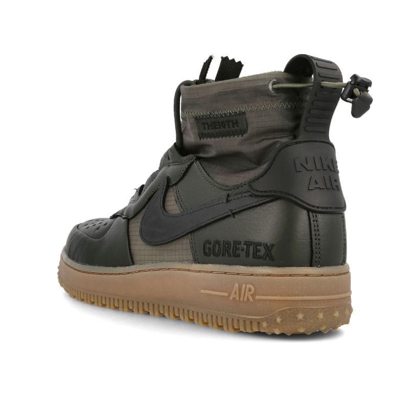 Nike Air Force 1 Wtr Gore-tex Férfi Alkalmi Sequoia / Fekete-közepes Olíva-gumi Barnával