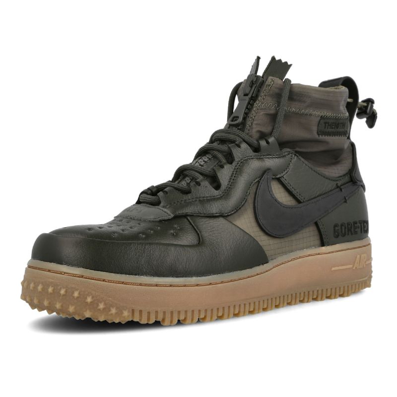 Nike Air Force 1 Wtr Gore-tex Férfi Alkalmi Sequoia / Fekete-közepes Olíva-gumi Barnával