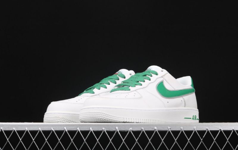 Nike Air Force 107 Férfi/női Alkalmi Fehér Zöld