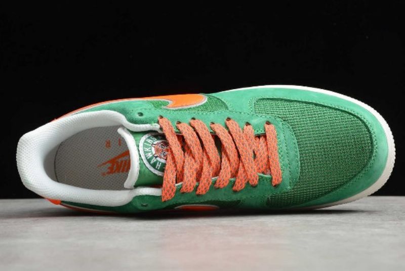 Nike Air Force 107 Férfi/női Alkalmi Zöld Narancssárga Fehér