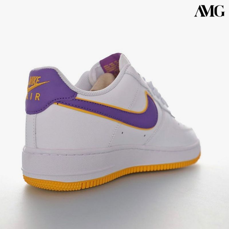 Nike Air Force 107 Low Férfi Alkalmi Fehér Feszes Lila Sárga