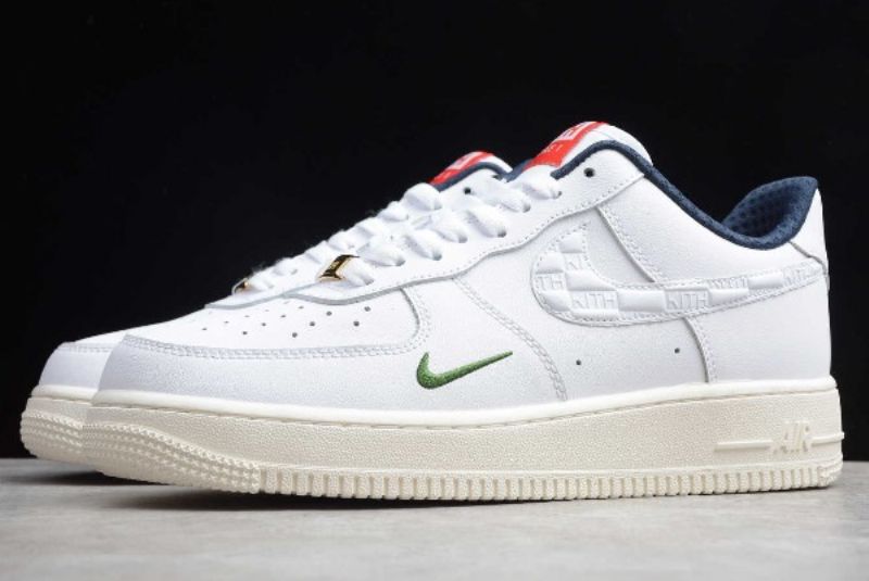 Nike Air Force 107 Low Férfi / Női Alkalmi Fehér / Kék / Egyetemi Piros