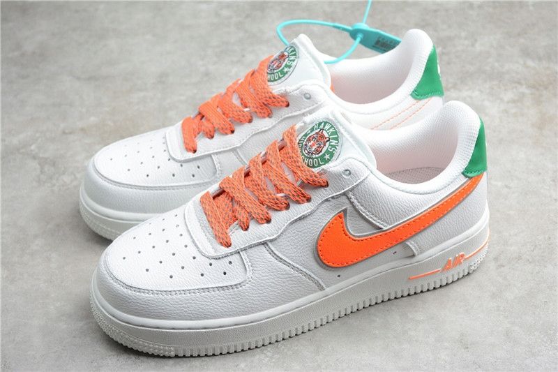 Nike Air Force 107 Női Alkalmi Fehér Narancssárga Zöld