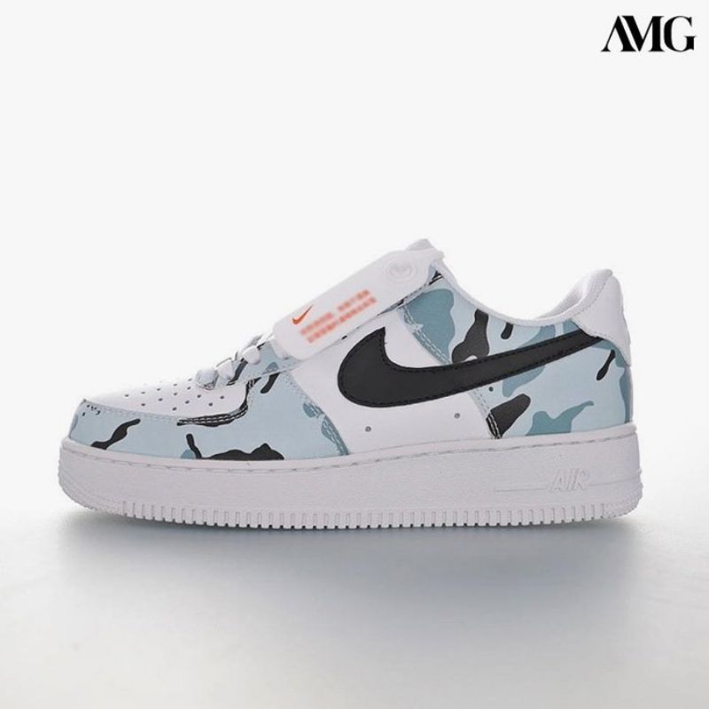 Nike Air Force Low Férfi Alkalmi Fehér / Camo / Fekete