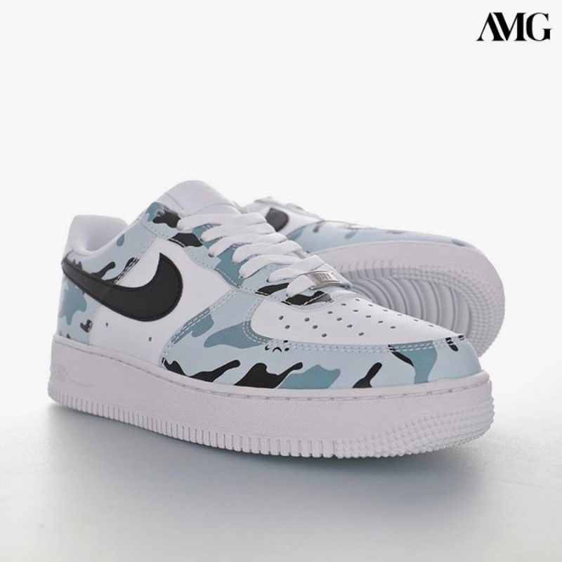 Nike Air Force Low Férfi Alkalmi Fehér / Camo / Fekete