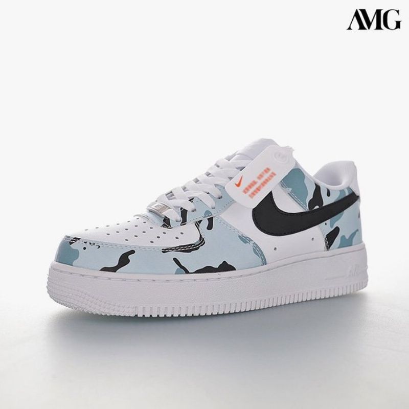 Nike Air Force Low Férfi Alkalmi Fehér / Camo / Fekete