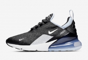 Nike Air Max 270 Elérhető Férfi / Női Futó Fekete / Summit Fehér / Alumínium