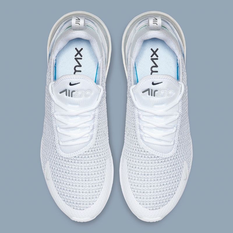 Nike Air Max 270 Fehér Tiszta Platina Férfi / Női Futó / Fehér-tiszta