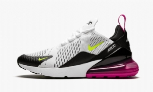 Nike Air Max 270 Férfi / Női Futó Fehér / Volt-fekete-lézer Fukszia