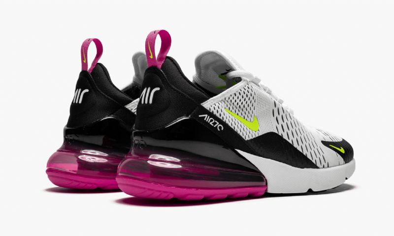 Nike Air Max 270 Férfi / Női Futó Fehér / Volt-fekete-lézer Fukszia