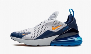 Nike Air Max 270 Gs Férfi Futó Farkas Szürke / Teljes Narancs