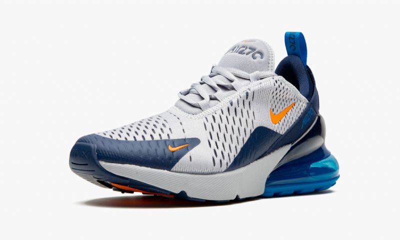 Nike Air Max 270 Gs Férfi Futó Farkas Szürke / Teljes Narancs