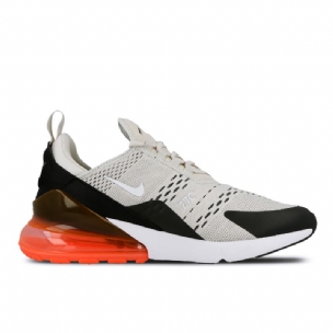 Nike Air Max 270 Marathon Férfi Futó Fekete / Light Bone-hot Punch-fehér
