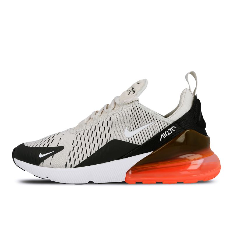 Nike Air Max 270 Marathon Férfi Futó Fekete / Light Bone-hot Punch-fehér