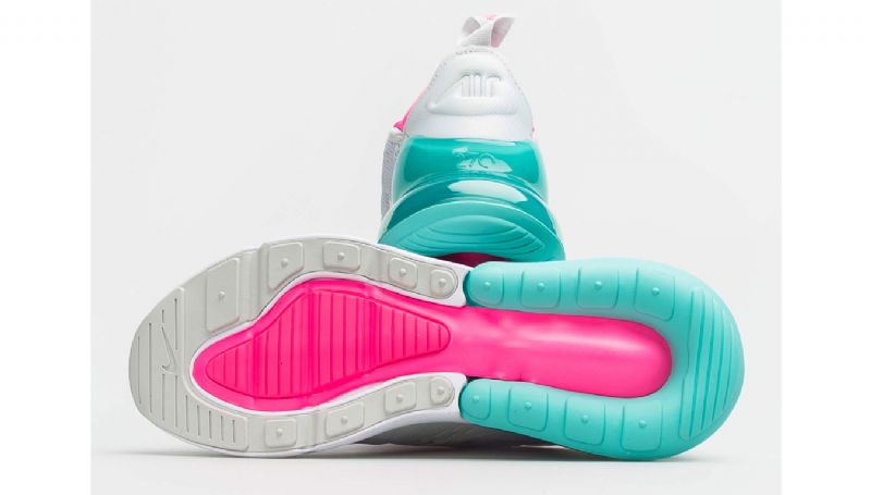 Nike Air Max 270 Női Futó Tiszta Platina / Fehér-rózsaszín Robbanás