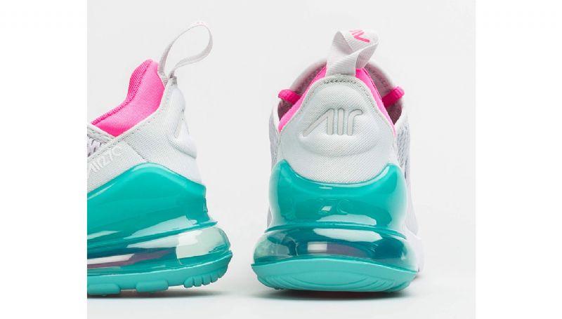 Nike Air Max 270 Női Futó Tiszta Platina / Fehér-rózsaszín Robbanás