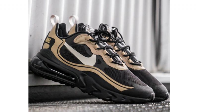 Nike Air Max 270 React Barna Fekete Férfi Futó