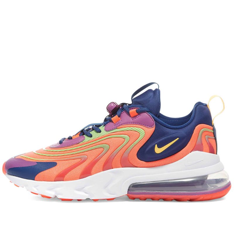 Nike Air Max 270 React Eng Férfi Futó Karmazsin Narancssárga/lila