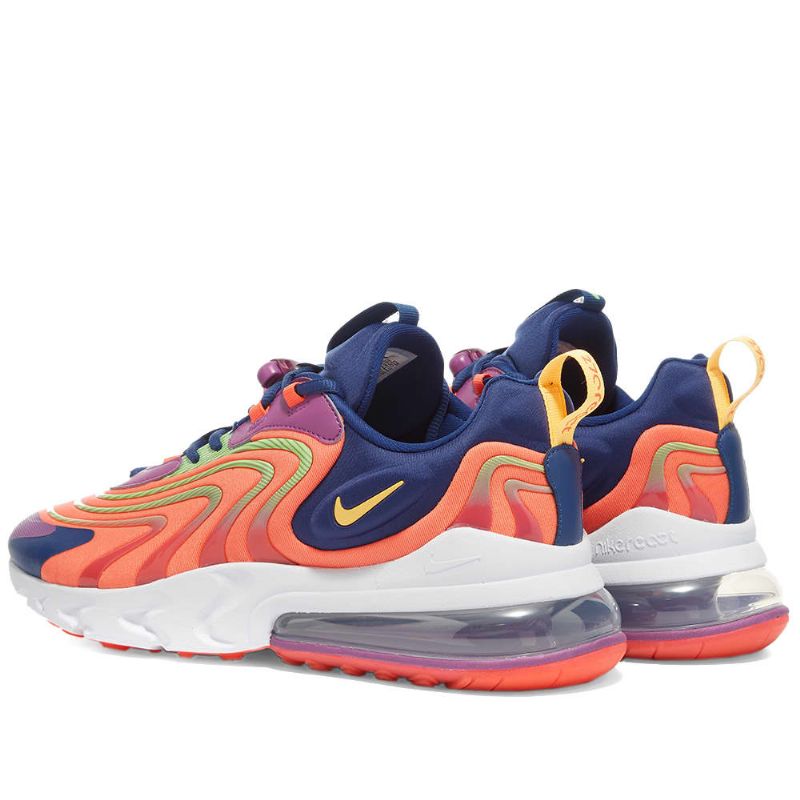Nike Air Max 270 React Eng Férfi Futó Karmazsin Narancssárga/lila