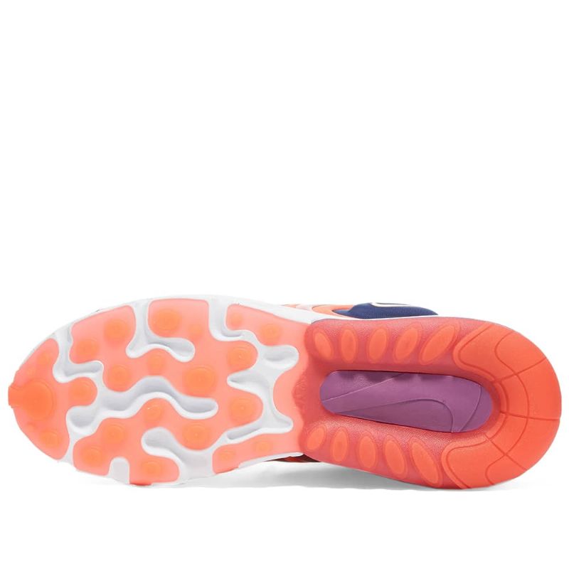 Nike Air Max 270 React Eng Férfi Futó Karmazsin Narancssárga/lila