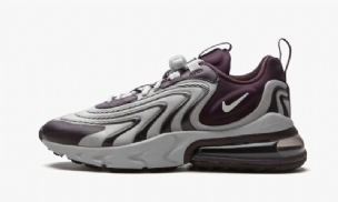 Nike Air Max 270 React Eng Női Futófény Füstszürke / Bordó - Hamvas