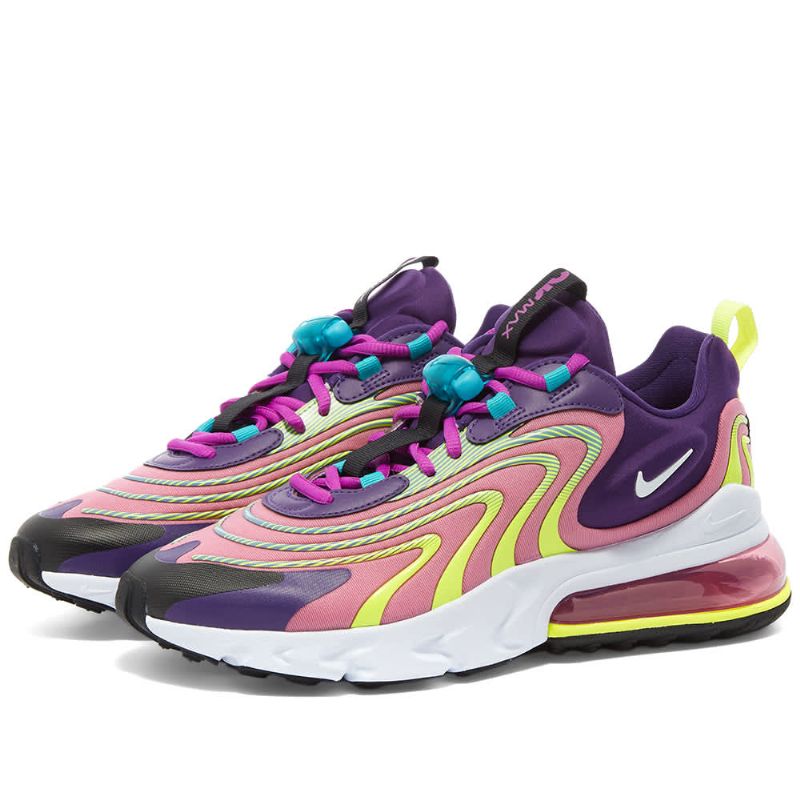 Nike Air Max 270 React Eng Női Run Padlizsán Flamingó Lila