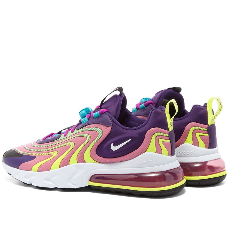 Nike Air Max 270 React Eng Női Run Padlizsán Flamingó Lila