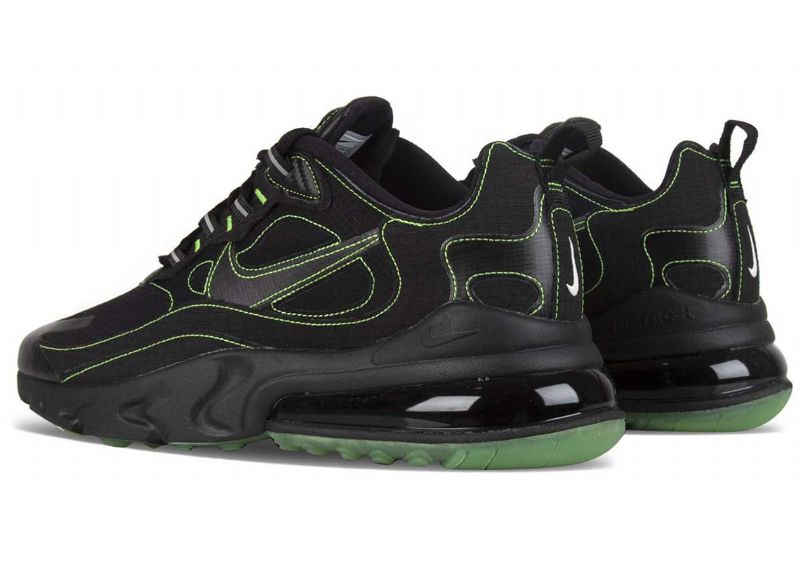 Nike Air Max 270 React Férfi Feketén / Fekete-elektromos Zöld Futás