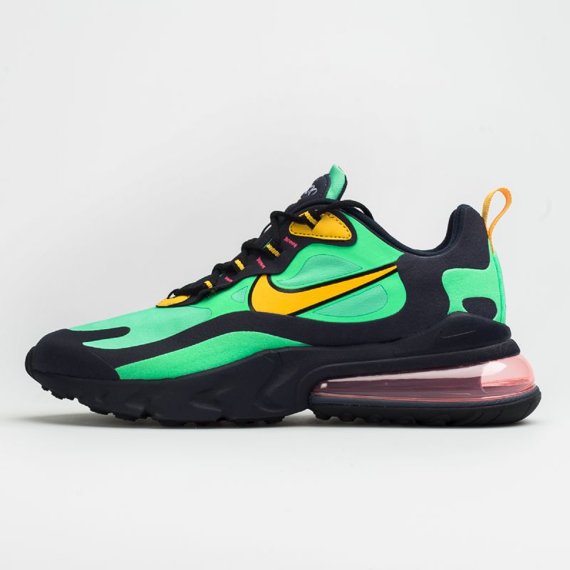 Nike Air Max 270 React Férfi Futó Elektrozöld/sárga Okker-obszidián