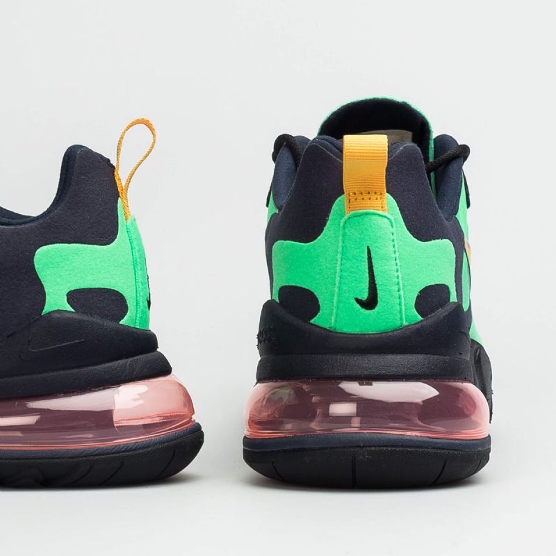 Nike Air Max 270 React Férfi Futó Elektrozöld/sárga Okker-obszidián