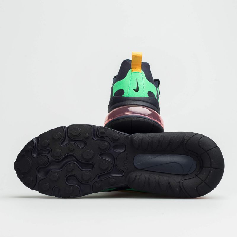 Nike Air Max 270 React Férfi Futó Elektrozöld/sárga Okker-obszidián