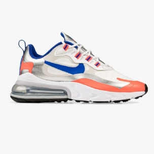 Nike Air Max 270 React Férfi Futó Fehér / Ezüst / Kék / Rózsaszín