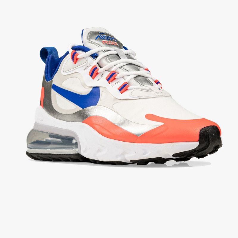 Nike Air Max 270 React Férfi Futó Fehér / Ezüst / Kék / Rózsaszín