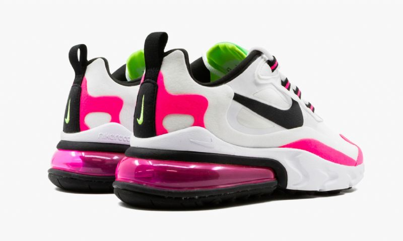 Nike Air Max 270 React Férfi Futó Fehér / Rózsaszín / Fekete / Zöld