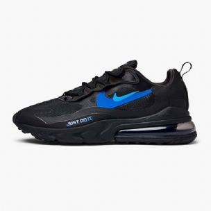 Nike Air Max 270 React Férfi Futó Fekete / Kék Solid / Hyper Royal / Cool Szürke