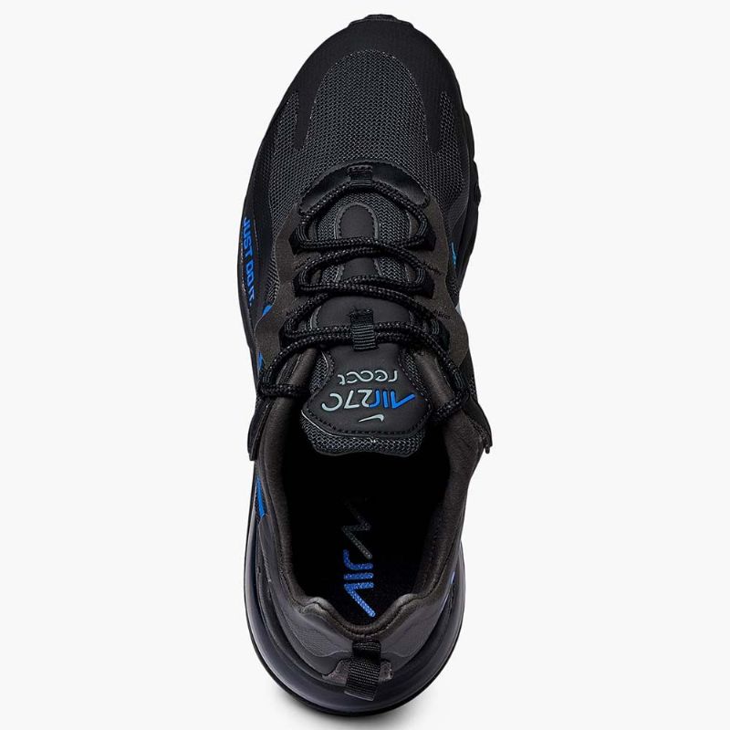 Nike Air Max 270 React Férfi Futó Fekete / Kék Solid / Hyper Royal / Cool Szürke