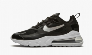 Nike Air Max 270 React Férfi Futó Fekete / Metál Ezüst