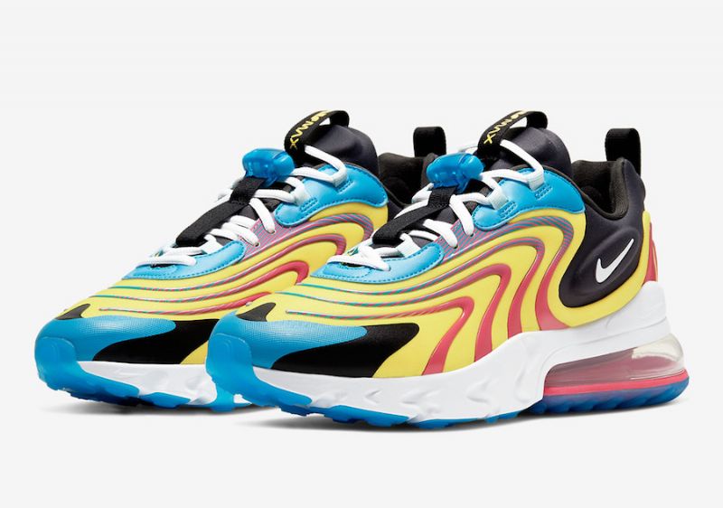 Nike Air Max 270 React Férfi Futó Lézerkék / Fehér-antracit