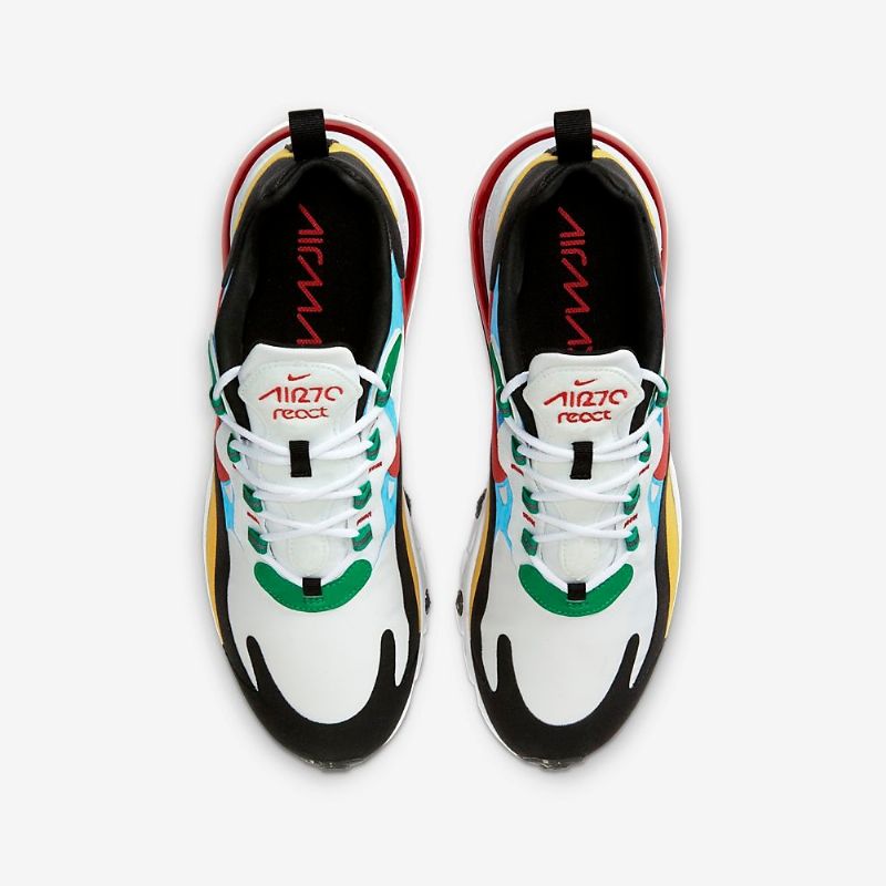 Nike Air Max 270 React Férfi / Női Futó Fehér / Egyetemi Piros-fehér