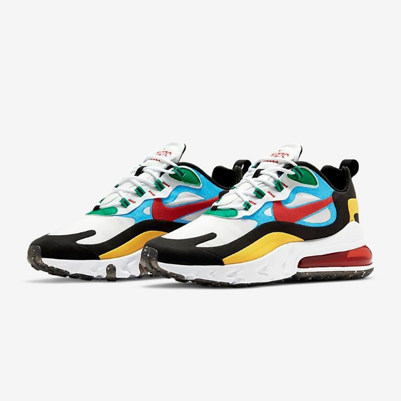 Nike Air Max 270 React Férfi / Női Futó Fehér / Egyetemi Piros-fehér