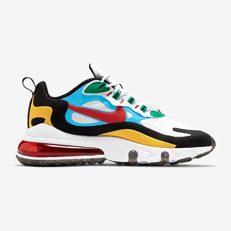 Nike Air Max 270 React Férfi / Női Futó Fehér / Egyetemi Piros-fehér