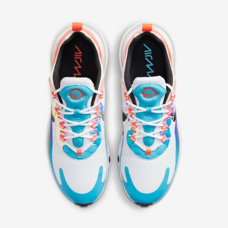 Nike Air Max 270 React Férfi/női Futó Fehér Iriscent