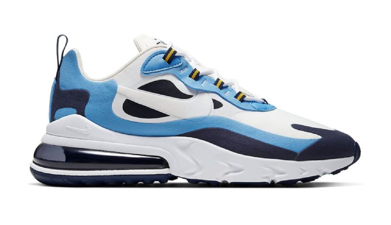 Nike Air Max 270 React Férfi / Női Futó Fehér / Midnight Sötétkék / Egyetemi Kék /