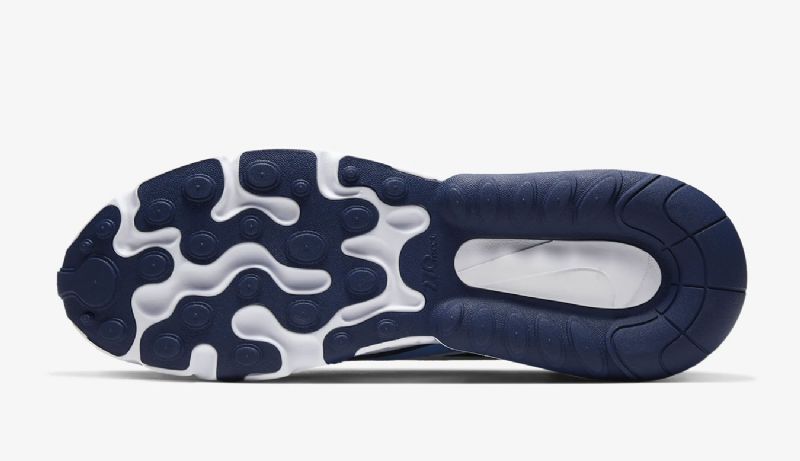 Nike Air Max 270 React Férfi / Női Futó Fehér / Midnight Sötétkék / Egyetemi Kék /