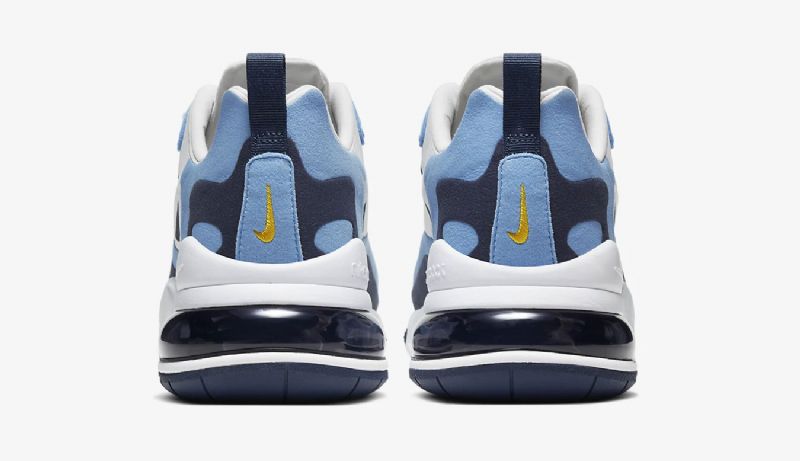 Nike Air Max 270 React Férfi / Női Futó Fehér / Midnight Sötétkék / Egyetemi Kék /