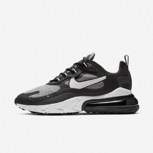 Nike Air Max 270 React Férfi / Női Futó Feketén / Nagy Szürke-off Noir