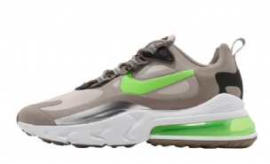 Nike Air Max 270 React Férfi / Női Futó Hold Részecske / Electro Zöld